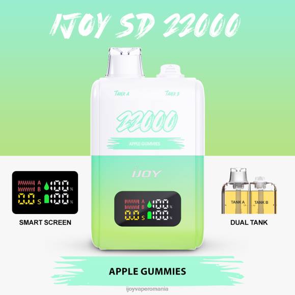 iJOY SD 22000 de unică folosință 8FVV145 - iJOY Vape Disposable gume de mere