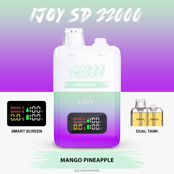 iJOY SD 22000 de unică folosință 8FVV157 - Order iJOY Vape ananas mango